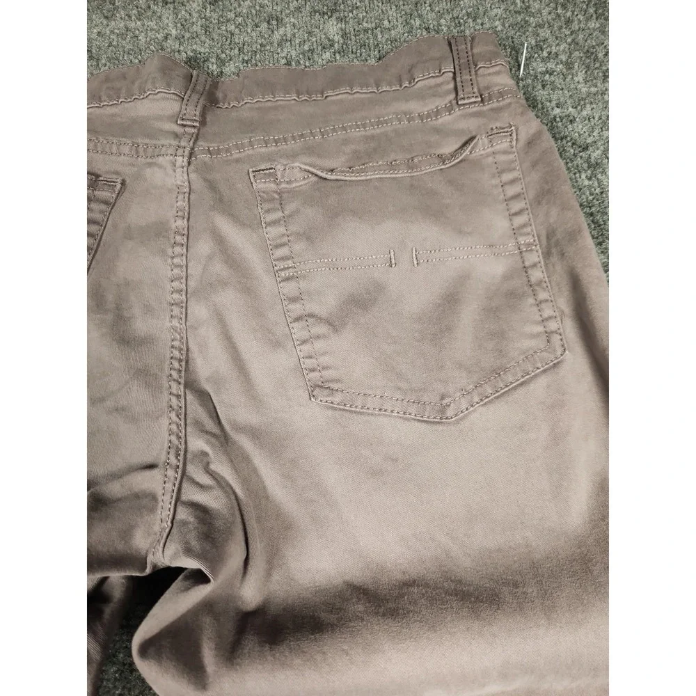 US Polo Assn Mens Pants 36x30 Activate Stretch Slim Straight Chino Mauve Taupe